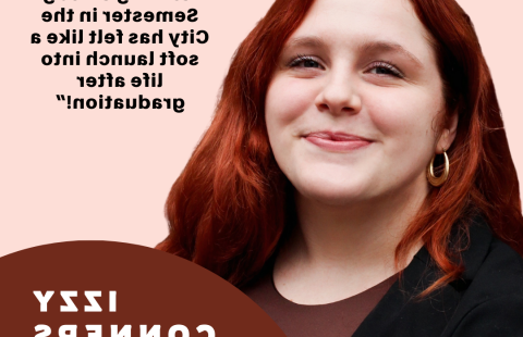 headshot of Isabel with quote
